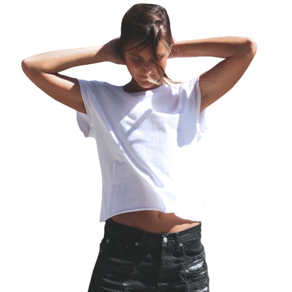 Aus Stitch Raw Crop Tee (Made in AUS) Thumbnail