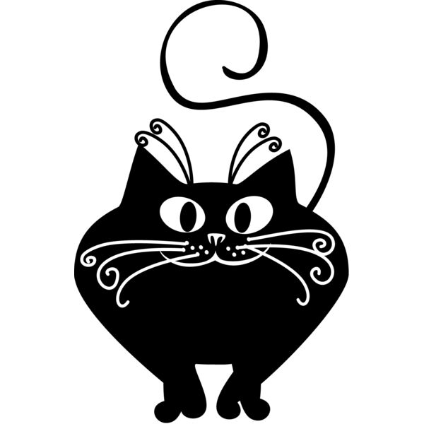 Fat black cat Thumbnail