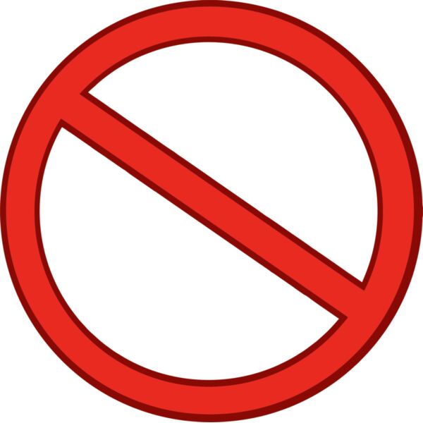 Red NO or STOP Thumbnail