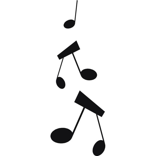 Vertical music notes Thumbnail
