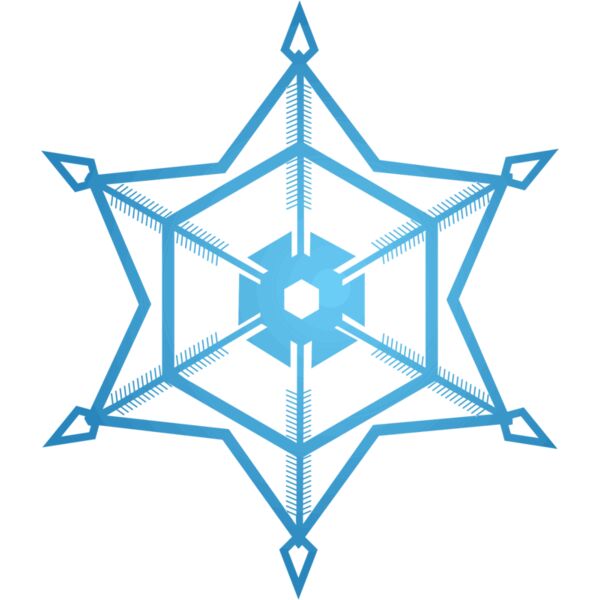 Snowflake blue star Thumbnail