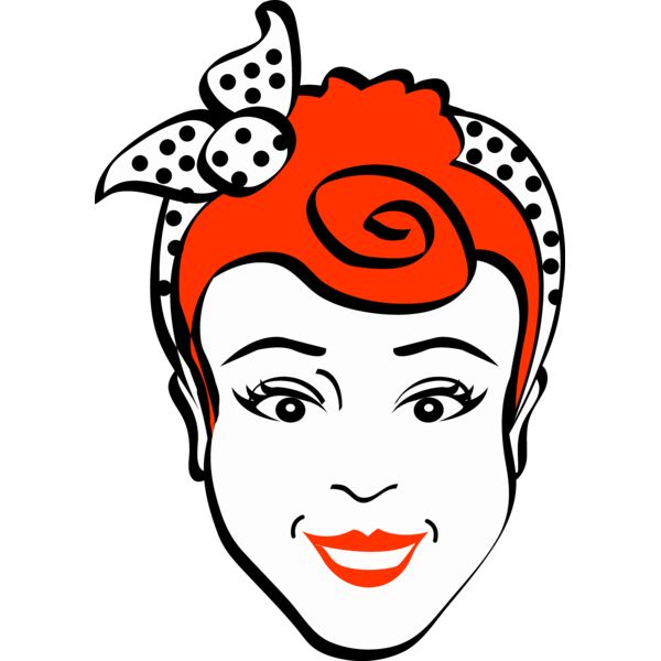 NEW retro woman red head Thumbnail
