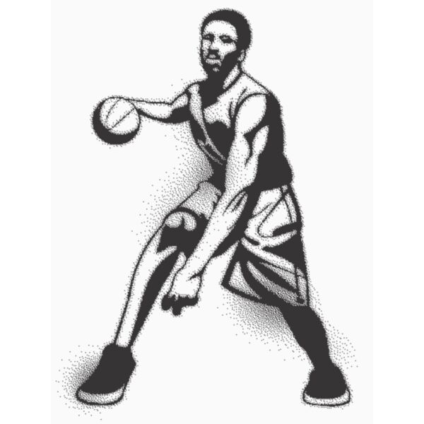 Basketball  for white tee only  Thumbnail