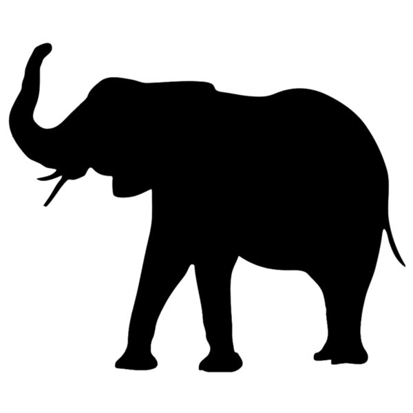 Elephant Silhouette Thumbnail